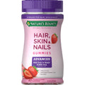 ® Advanced Hair, Skin and Nails Gummies, 6000Mcg Biotin, Non-Gmo, 40 Strawberry Flavored Gummies