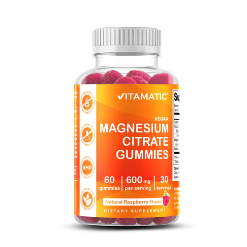 (2 Pack)  Magnesium Gummies 600Mg per Serving - 60 Vegan Gummies - Promotes Healthy Relaxation, Muscle, Bone, & Energy Support