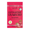 Que Bella Exfoliating Strawberry Peel off Mask - 0.35Oz: Moisturizing, Silicone-Free, Vegan