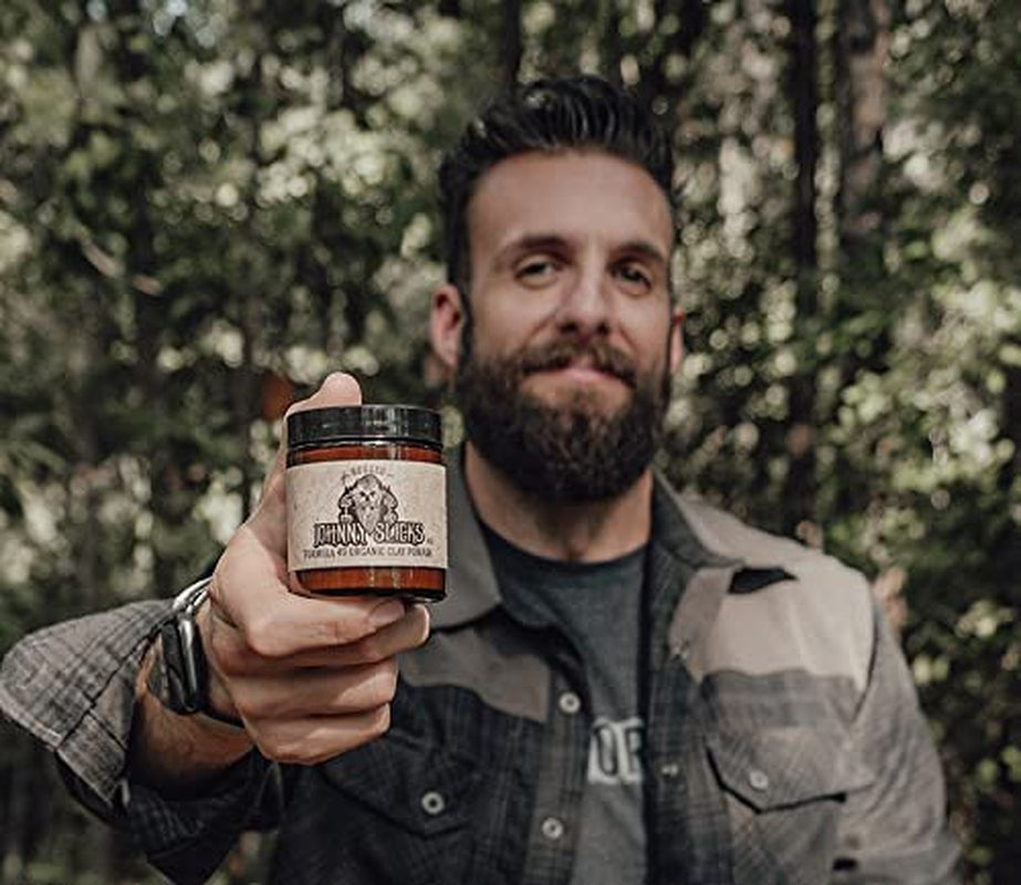 Oil Based Pomade Set | Organic Hair Styling for Men, Low to Medium Hold | Promotes Healthy Hair Growth & Helps Hydrate Dry Skin, (Rugged & Original Combo Set)