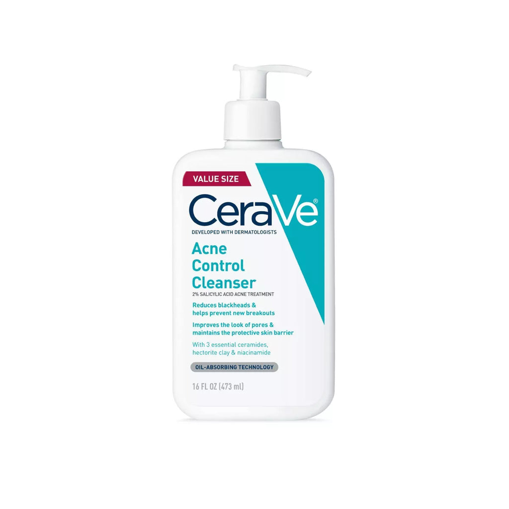 Cerave Acne Face Cleanser with 2% Salicylic Acid and Purifying Clay for Oily Skin