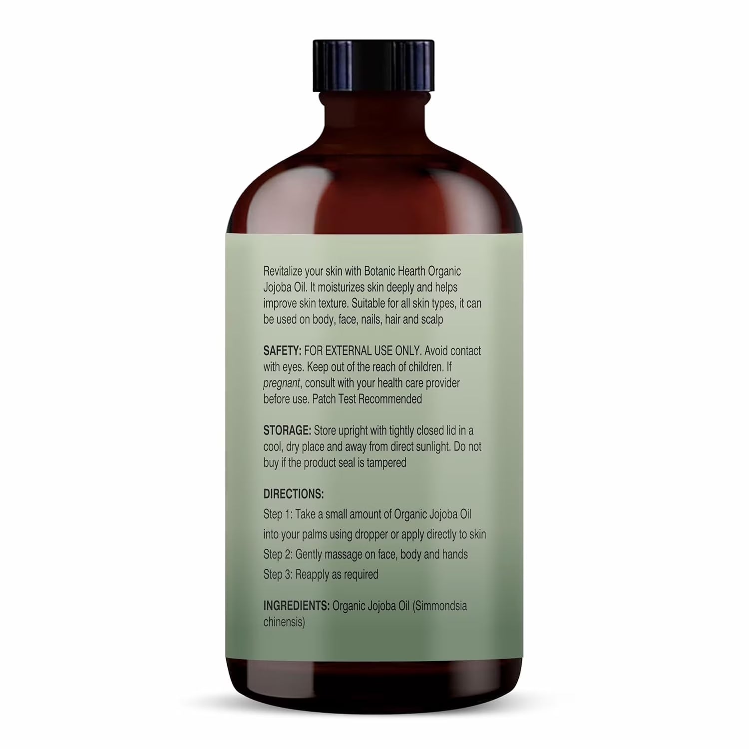 100% Pure Jojoba Oil for Skin, Hair & Scalp | Cold Pressed, Deeply Moisturizing, Balances Natural Oils | Face, Body & Hair Care | 4 Fl Oz