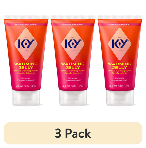 (3 Pack)  Jelly Personal Lubricant, Water Based Lube for Sexual Wellness, Vaginal Moisturizer, 5 Oz