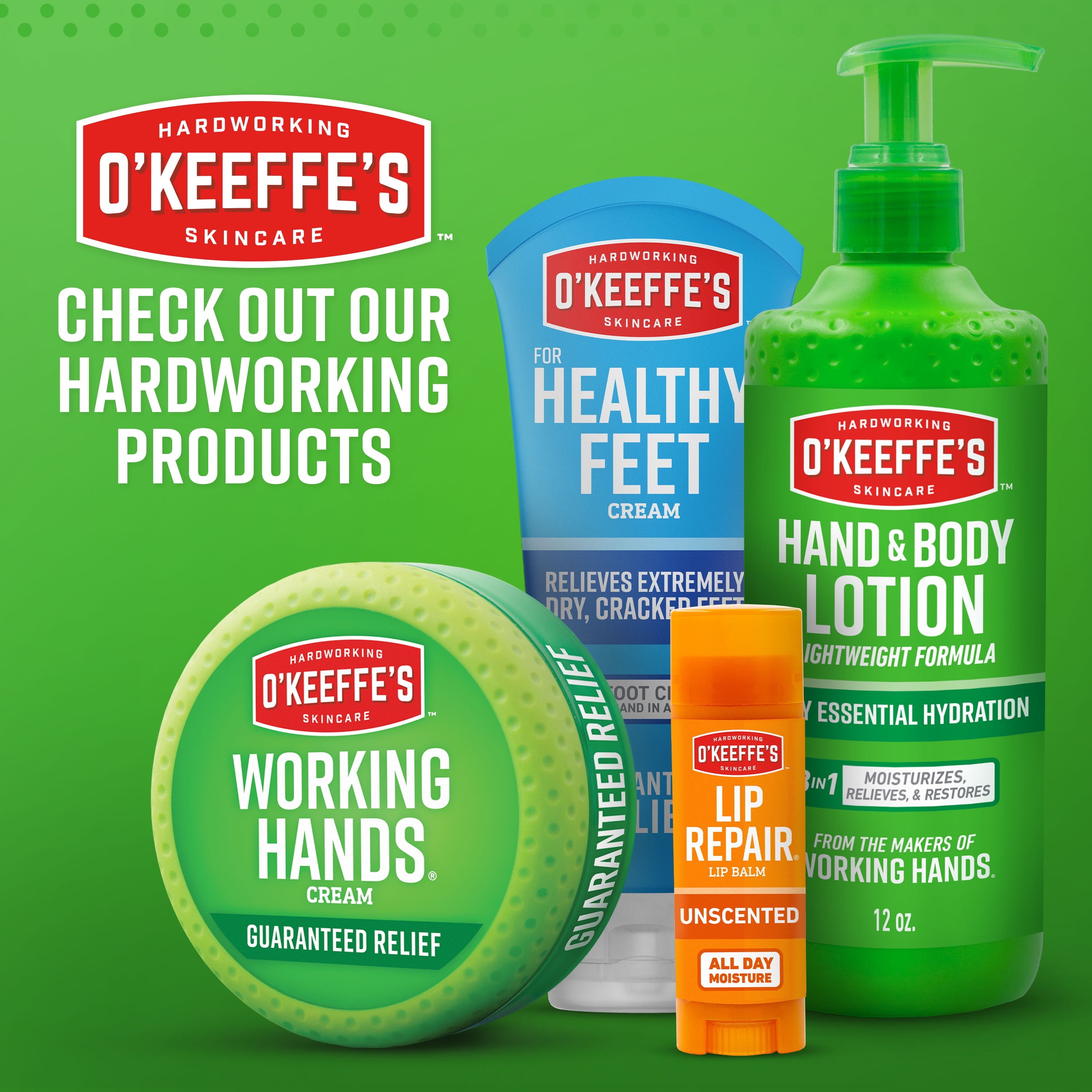 O’Keeffe’S Lip Repair Cooling Relief Lip Balm, 0.15Oz Sticks, 4 Pack