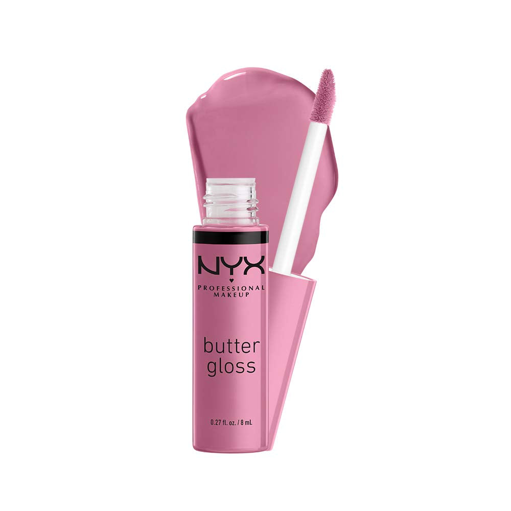 NYX Butter Gloss Non-Sticky Lip Gloss Set - Tiramisu (Brown) & Eclair (Pink)