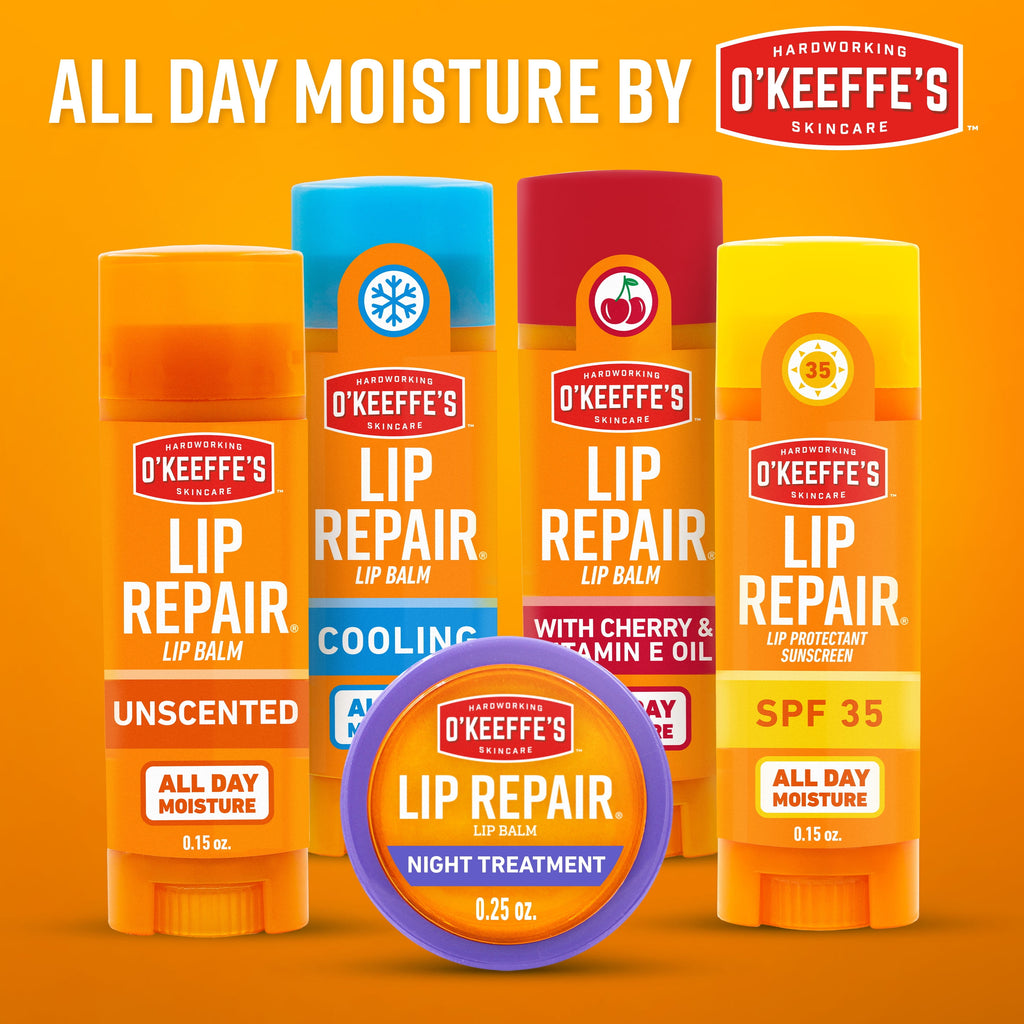 O’Keeffe’S Lip Repair Cooling Relief Lip Balm, 0.15Oz Sticks, 4 Pack