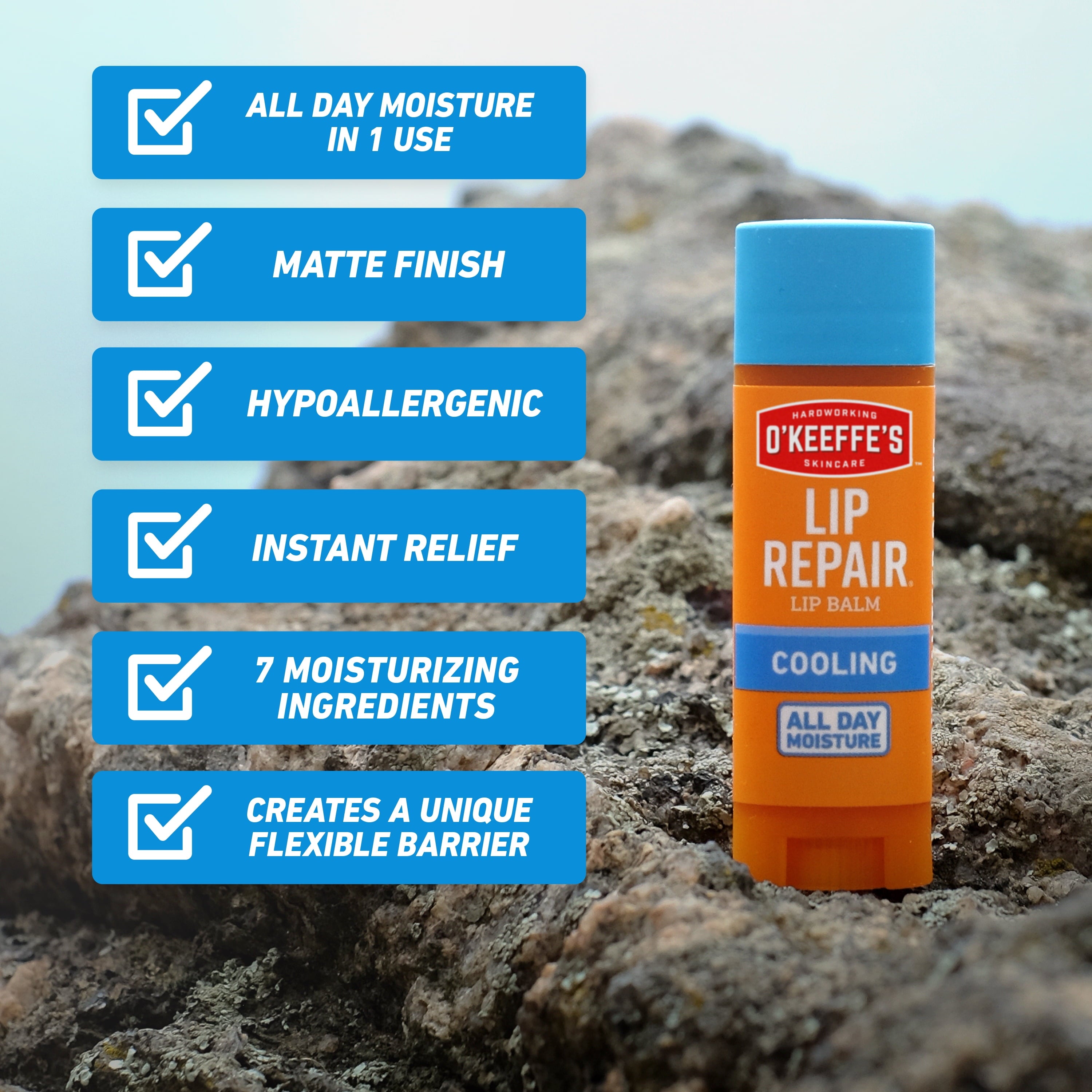 O’Keeffe’S Lip Repair Cooling Relief Lip Balm, 0.15Oz Sticks, 4 Pack