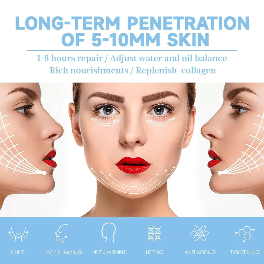 5PCS Double Chin Mask Reusable, Double Chin Mask, V Line Lifting Mask for All Skin Types, Lifting Face Mask for Firming the Face
