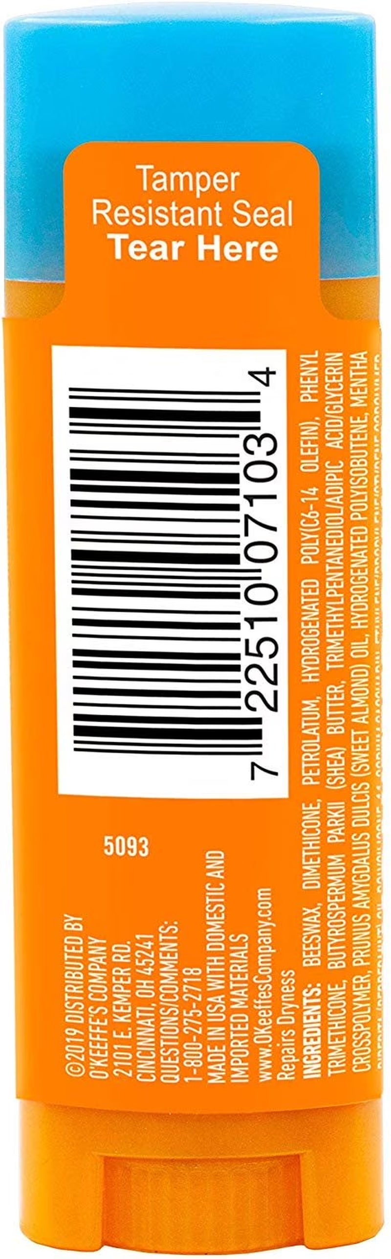 O’Keeffe’S Lip Repair Cooling Relief Lip Balm, 0.15Oz Sticks, 4 Pack