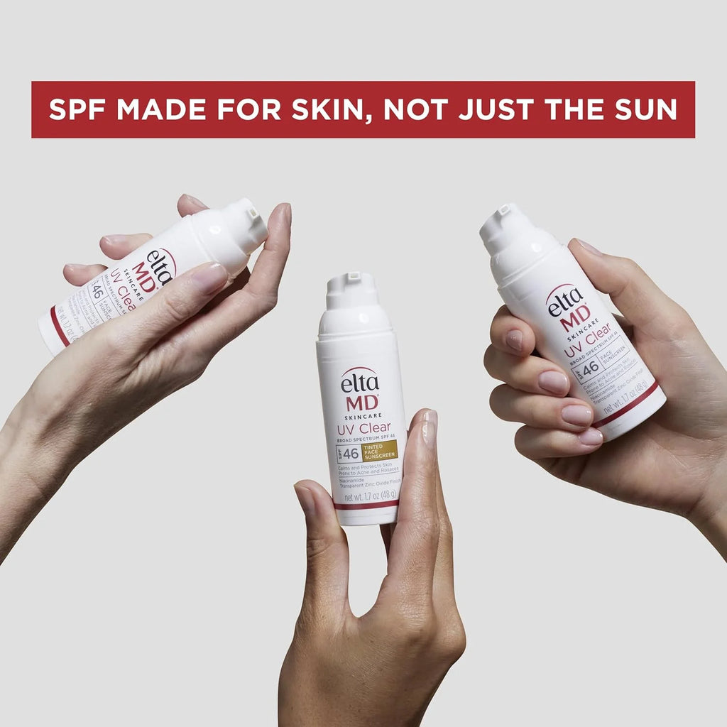 UV Daily SPF 40 Tinted Face Sunscreen Moisturizer, Lightweight Tinted Sunscreen for Face Moisturizers, 1.7 Oz Pump