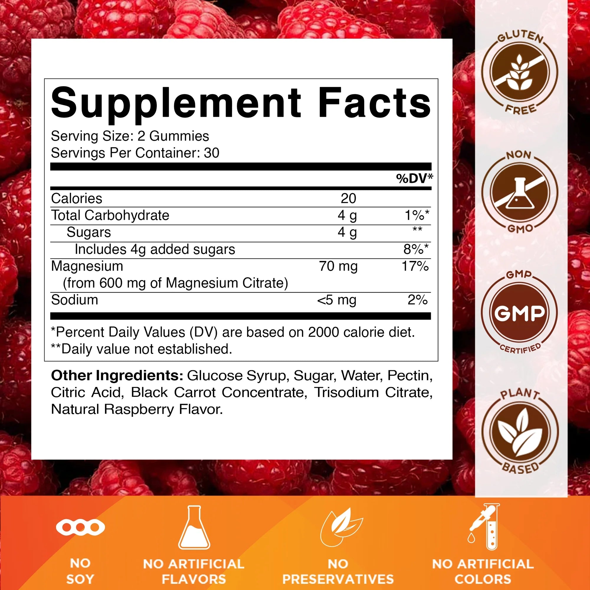 (2 Pack)  Magnesium Gummies 600Mg per Serving - 60 Vegan Gummies - Promotes Healthy Relaxation, Muscle, Bone, & Energy Support