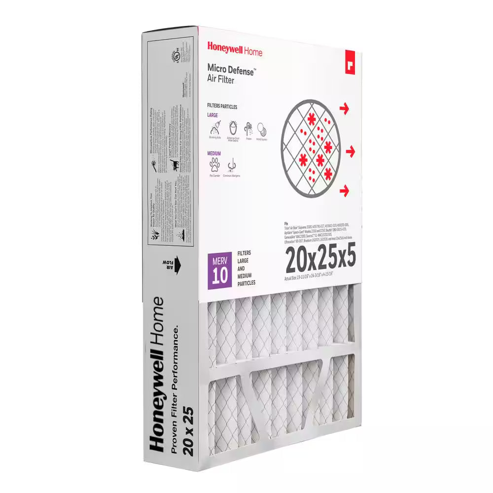 20 X 25 X 5 Pleated Furnace Air Filter FPR 8, MERV 10
