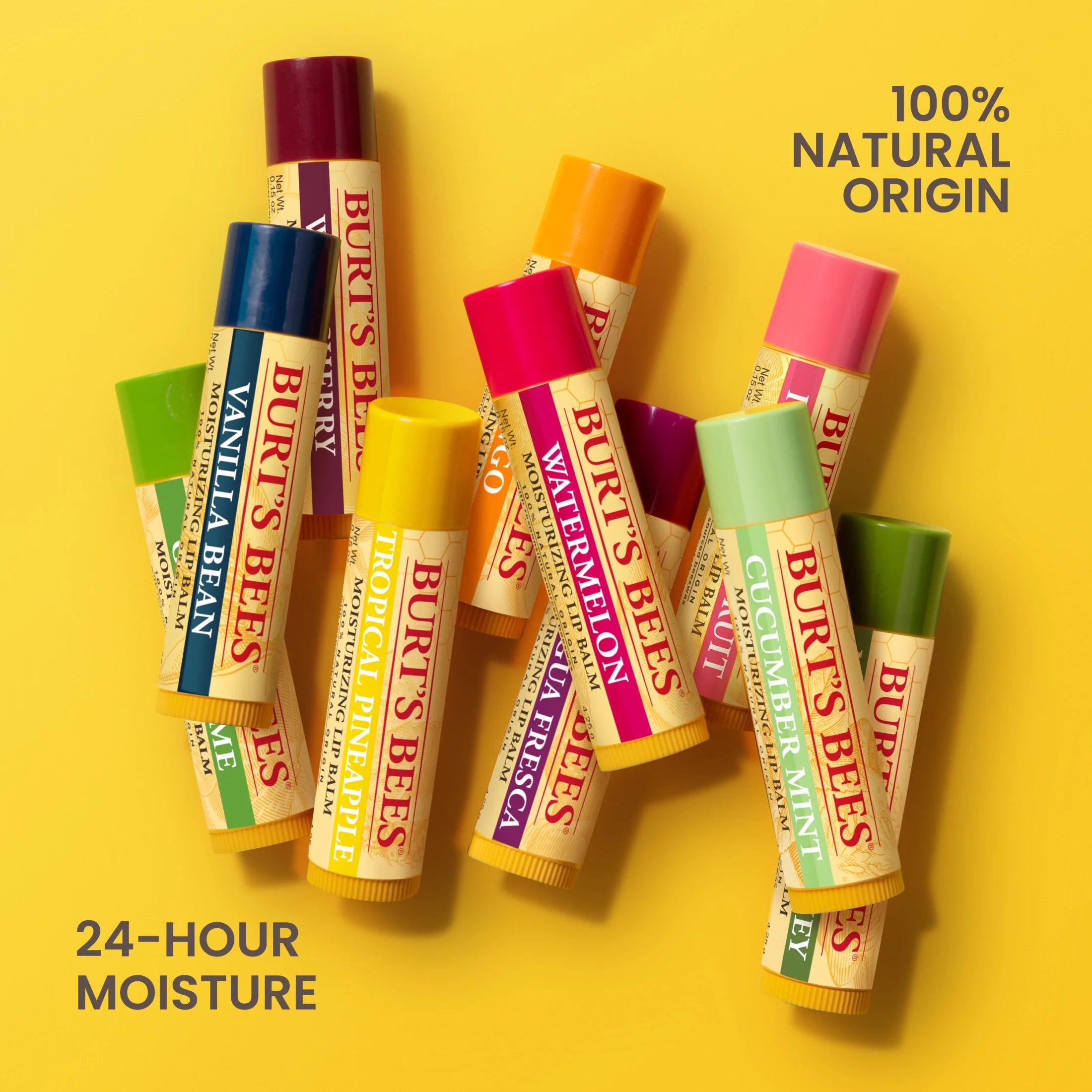 Sweet Peach Lip Balm, Natural Origin Lip Care, 1 Tube, 0.15 Oz.