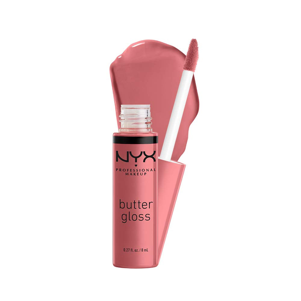 NYX Butter Gloss Non-Sticky Lip Gloss Set - Tiramisu (Brown) & Eclair (Pink)