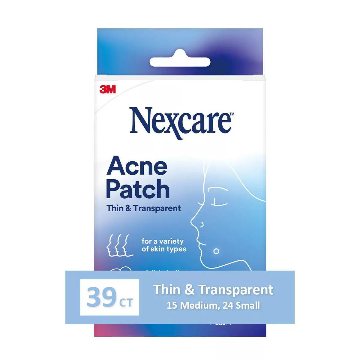 Nexcare Thin & Transparent Acne Patches - 39Ct