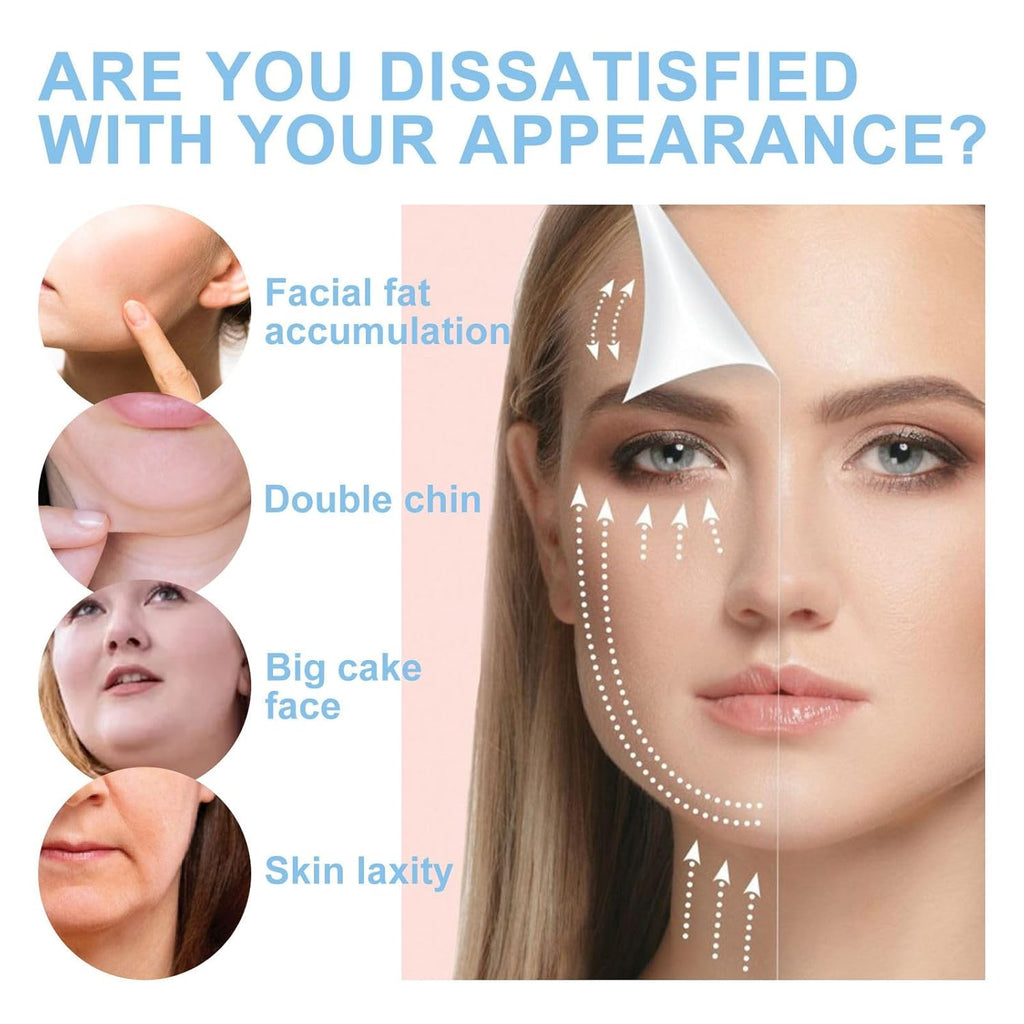 5PCS Double Chin Mask Reusable, Double Chin Mask, V Line Lifting Mask for All Skin Types, Lifting Face Mask for Firming the Face
